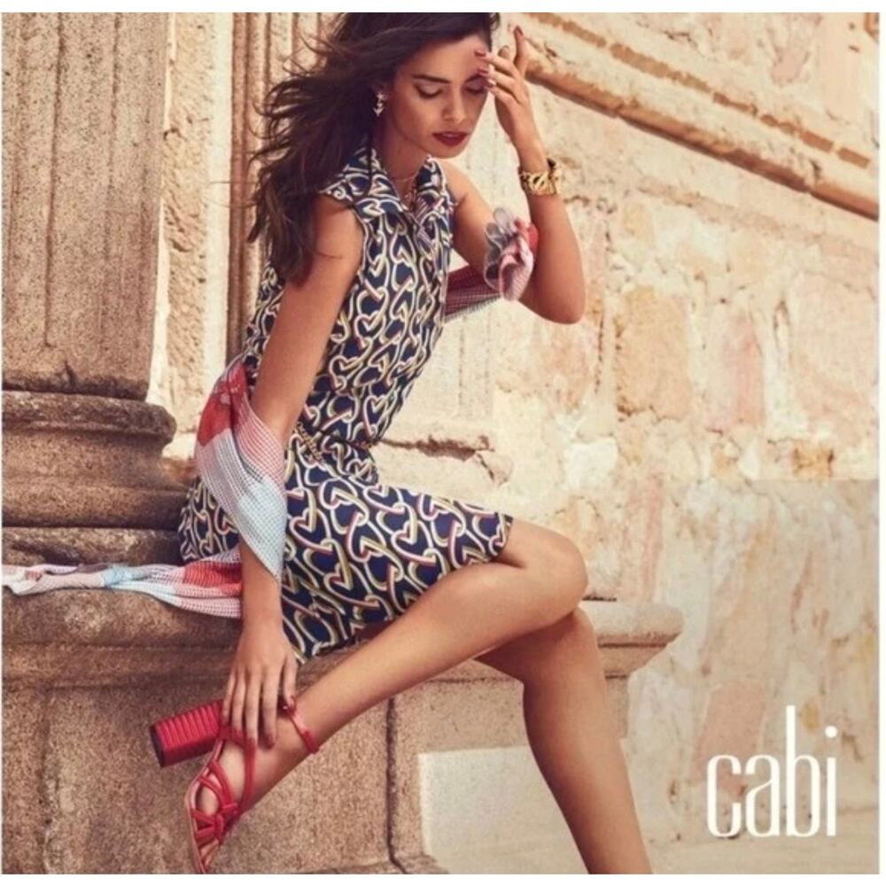 CAbi 5370 Armour Heart Button Front Dress S